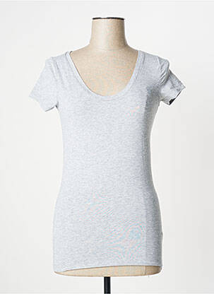 T-shirt coupe cintrée manches courtes gris G STAR femme