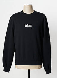 Sweat-shirt stretch manches longues noir BLASON homme