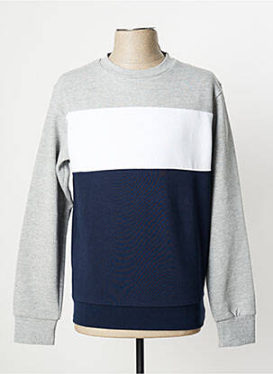 Sweat-shirt tissage jersey manches longues gris CELIO homme