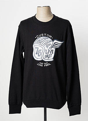 Sweat-shirt stretch manches longues noir CELIO homme
