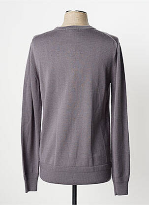 Pull finition bords-côtes manches longues gris G STAR homme