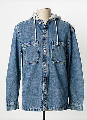 Veste en jean coupe droite bleu CELIO homme