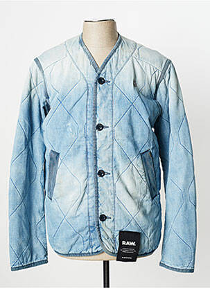 Veste casual fermeture boutonnée sur le devant bleu G STAR homme