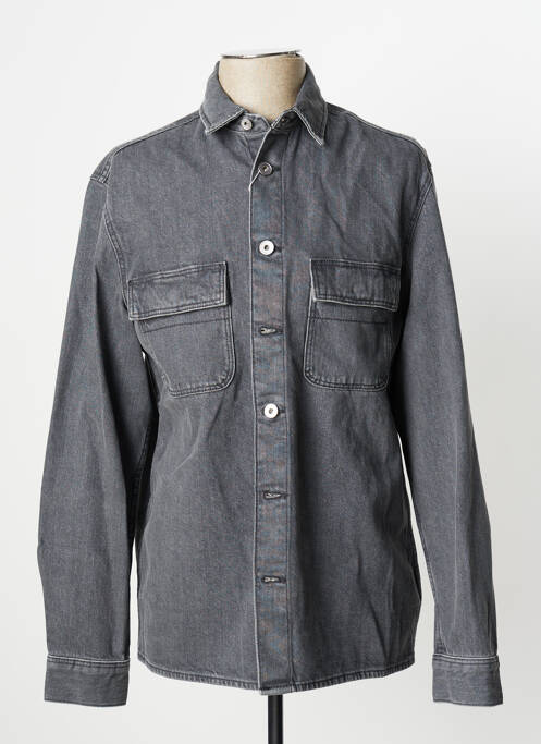 Veste en jean coupe droite gris CELIO homme