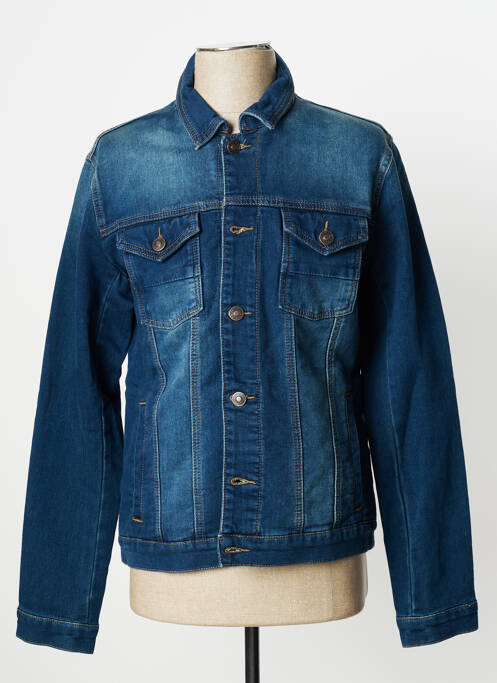 Veste en jean coupe droite bleu DEVRED homme