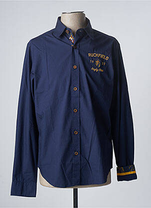 Chemise manches longues manches longues bleu RUCKFIELD homme