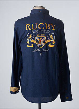 Chemise manches longues manches longues bleu RUCKFIELD homme