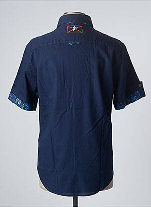 Chemise manches courtes coupe droite bleu RUCKFIELD homme