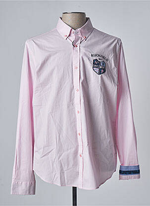 Chemise manches longues rose RUCKFIELD pour homme