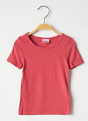 T-shirt coupe cintrée manches courtes rose DAMART fille