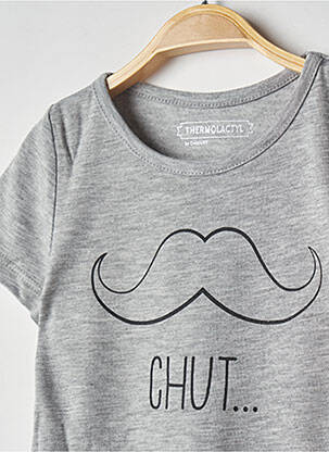 T-shirt stretch manches courtes gris DAMART enfant