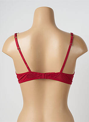 Soutien-gorge effet matière satinée haut soutien-gorge emboitant rouge M&S COLLECTION femme