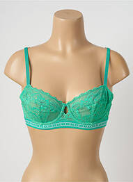 Soutien-gorge effet matière satinée haut soutien-gorge emboitant vert M&S COLLECTION femme