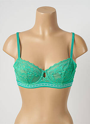 Soutien-gorge effet matière satinée haut soutien-gorge emboitant vert M&S COLLECTION femme