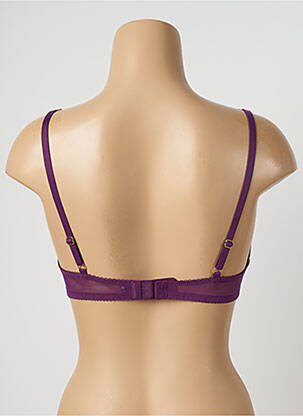 Soutien-gorge effet matière satinée haut soutien-gorge emboitant violet M&S COLLECTION femme