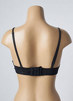Soutien-gorge effet matière satinée haut soutien-gorge moulé noir MARKS AND SPENCER femme