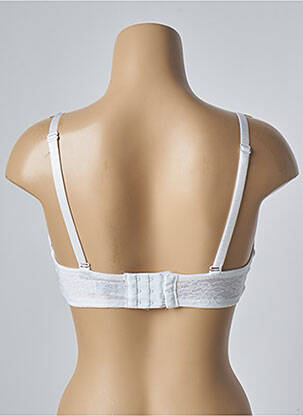 Soutien-gorge effet matière satinée haut soutien-gorge moulé blanc MARKS AND SPENCER femme