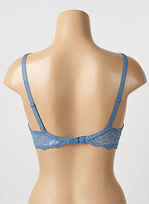 Soutien-gorge effet matière satinée haut soutien-gorge moulé bleu SIMONE PERELE femme