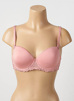 Soutien-gorge broderie haut soutien-gorge moulé rose SIMONE PERELE femme