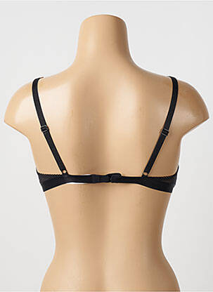 Soutien-gorge effet matière satinée haut triangles noir SIMONE X SIMONE PÉRÈLE femme