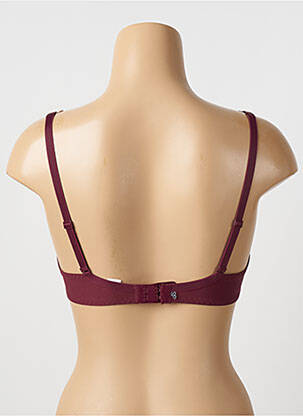 Soutien-gorge effet matière satinée haut soutien-gorge emboitant rouge SIMONE PERELE femme