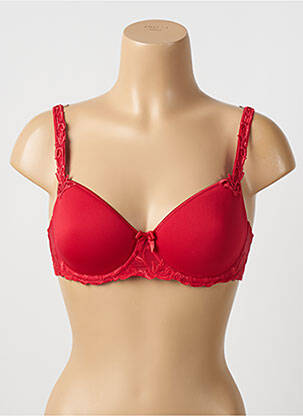 Soutien-gorge broderie haut soutien-gorge moulé rouge SIMONE PERELE femme