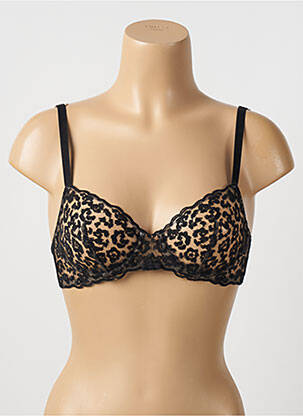 Soutien-gorge effet matière satinée haut soutien-gorge emboitant noir SIMONE PERELE femme