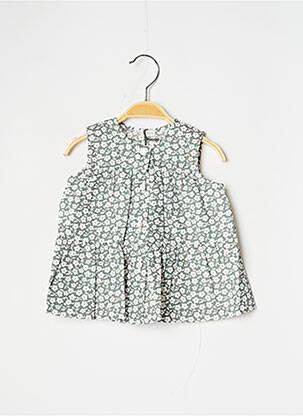 Robe mi-longue sans manche sans manche vert J.O MILANO fille
