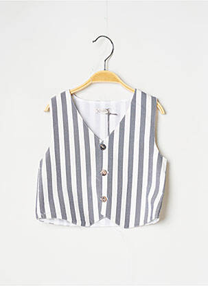 Gilet sans manche coupe droite gris J.O MILANO garçon