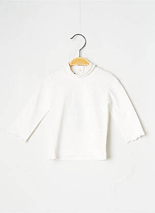 Sous-pull tissage jersey manches longues beige J.O MILANO fille