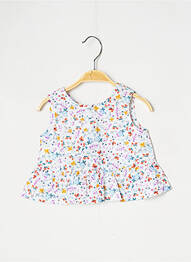 Blouse coupe évasée sans manche blanc J.O MILANO fille