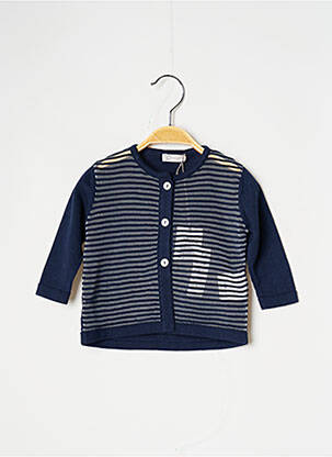 Gilet manches longues resserrée sur le bas bleu J.O MILANO fille