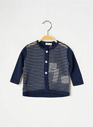 Gilet manches longues resserrée sur le bas bleu J.O MILANO fille