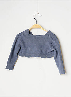 Boléro fermeture liens à nouer bleu J.O MILANO fille