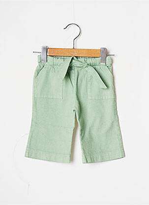 Pantalon droit fermeture liens à nouer taille élastique vert J.O MILANO garcon