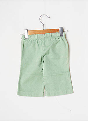 Pantalon droit fermeture liens à nouer taille élastique vert J.O MILANO garcon