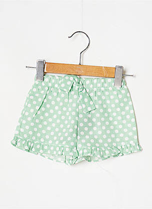 Short fermeture liens à nouer taille élastique vert J.O MILANO fille
