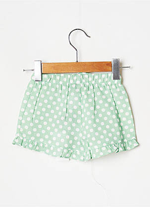 Short fermeture liens à nouer taille élastique vert J.O MILANO fille