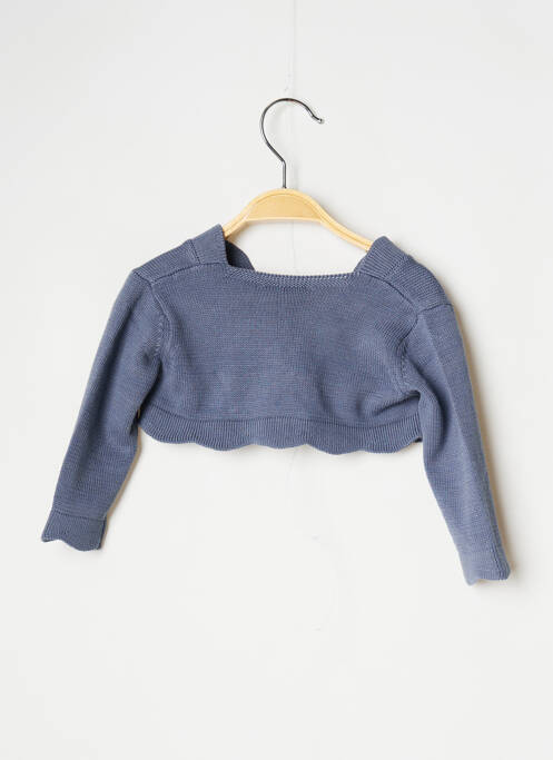 Boléro col v bleu J.O MILANO fille