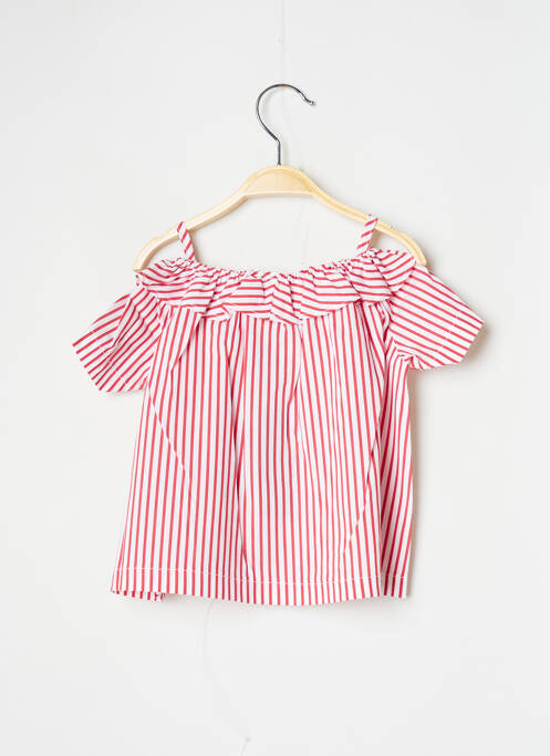 Blouse rouge J.O MILANO pour fille