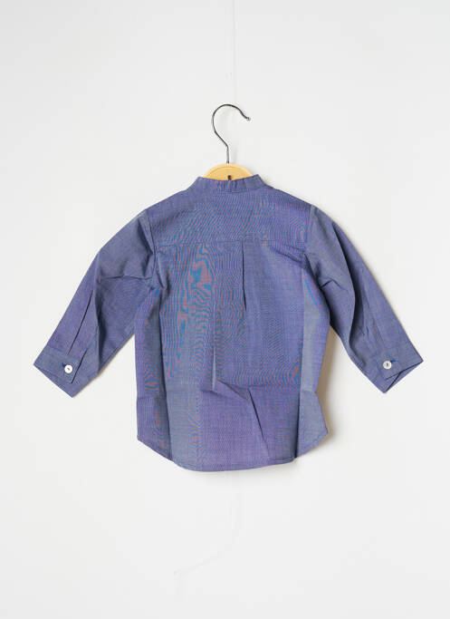 Chemise manches longues bleu J.O MILANO pour garçon