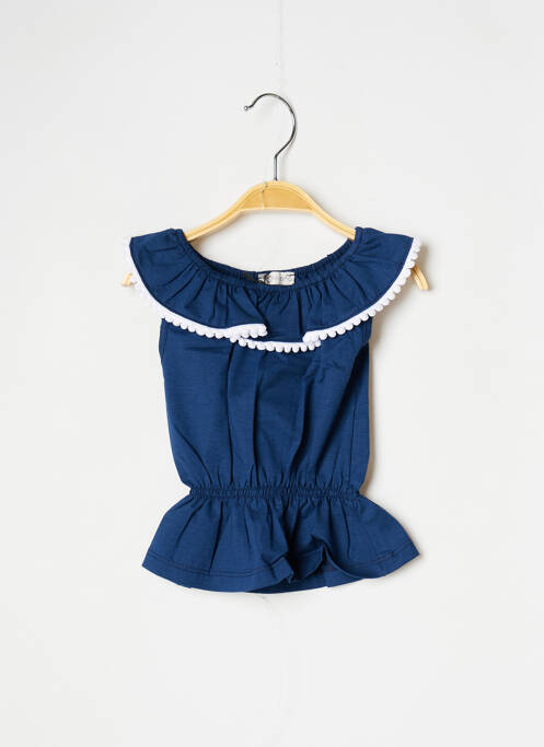 Top bleu J.O MILANO pour fille