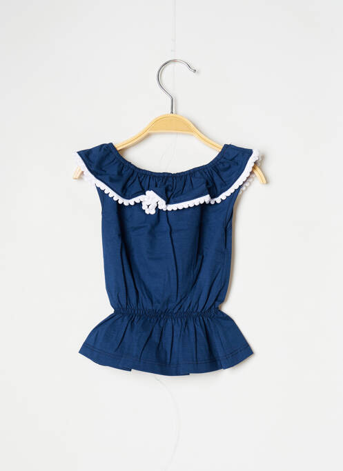 Top bleu J.O MILANO pour fille