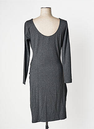 Robe mi-longue manches longues manches longues gris TIMEOUT femme