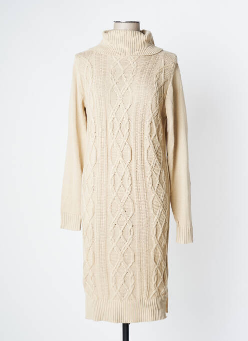 Robe mi-longue beige KENVELO pour femme