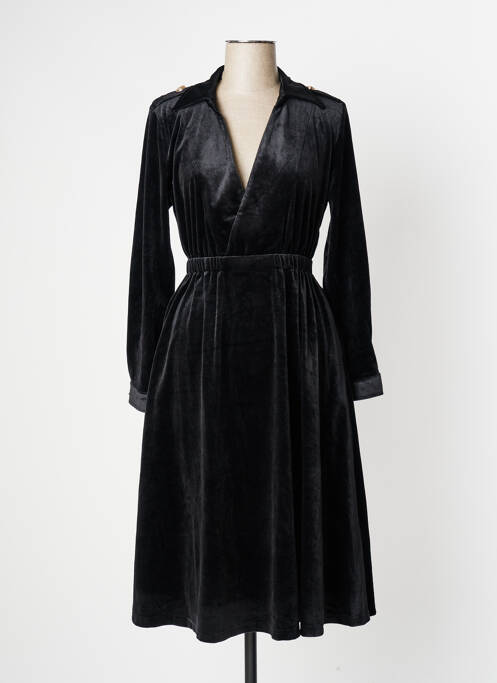 Robe mi-longue noir TIMEOUT pour femme