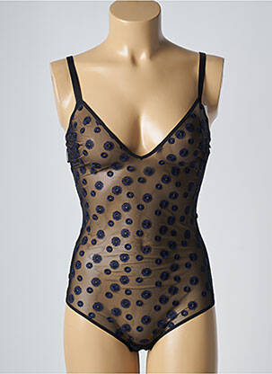 Body lingerie effet matière satinée noir SIMONE PERELE femme