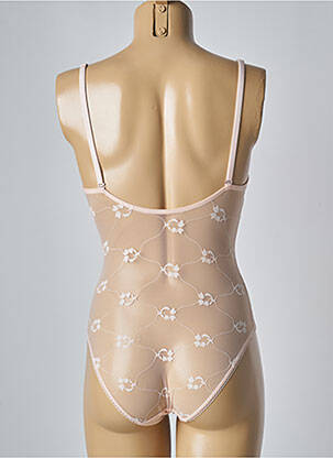 Body lingerie effet matière satinée rose SIMONE PERELE femme