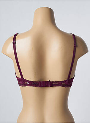 Soutien-gorge effet matière satinée haut soutien-gorge moulé violet IMPLICITE femme
