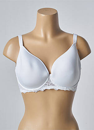 Soutien-gorge effet matière satinée haut soutien-gorge moulé blanc SIMONE PERELE femme